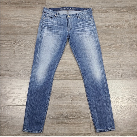 Citizens of Humanity Blue Faded Avedon Skinny Jeans Size 31 - Picture 2 of 12